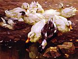 Alexander Koester Max Enten Am Teich painting